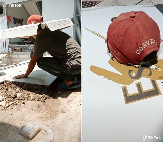 Topi canggih anti mainstream. Selain bisa dijadikan pelindung dari sinar matahari, topi ini juga bisa dijadikan sebagai fashion masa kini. Ada yang berani coba? Foto: TikTok/@firman_be