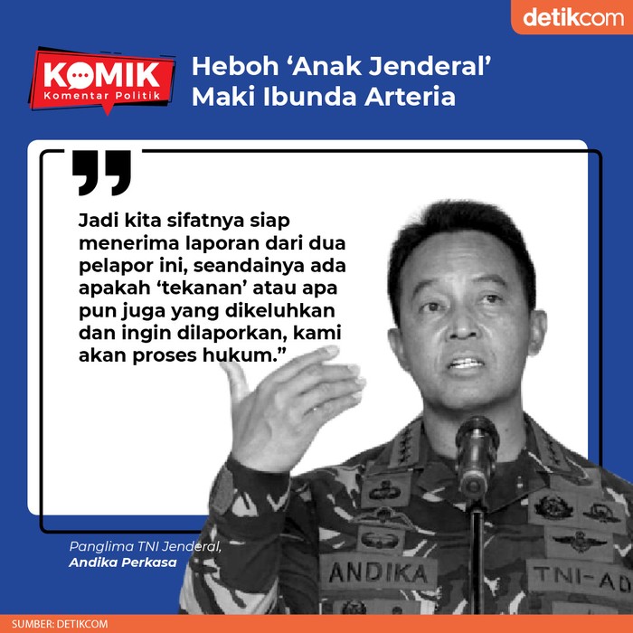 Heboh 'Anak Jenderal' Maki Ibunda Arteria (Dok. Tim Infografis detikcom)