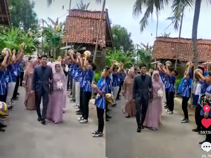 Kisah viral atlet bola voli menikah. Kisah viral atlet bola voli menikah.