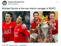 Michael Carrick Gantikan Ole Jadi Bahan Ledekan di Twitter