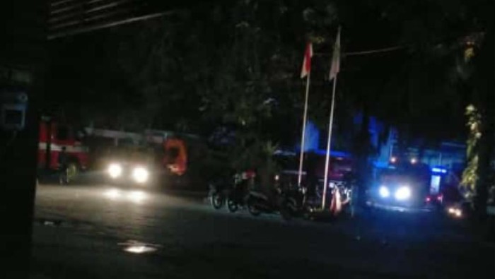 Penampakan area pabrik Dua Kelinci Pati yang terbakar, Selasa (23/11/2021)
