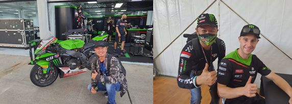Penonton WSBK dengan harga tiket Rp 20 jutaan bisa mendapatkan akses langsung ke paddock tim balap dan bisa berfoto dengan pebalap