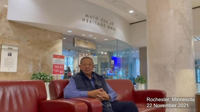 SBY sampaikan kabar dari AS (dok. Instagram @aniyudhoyono)