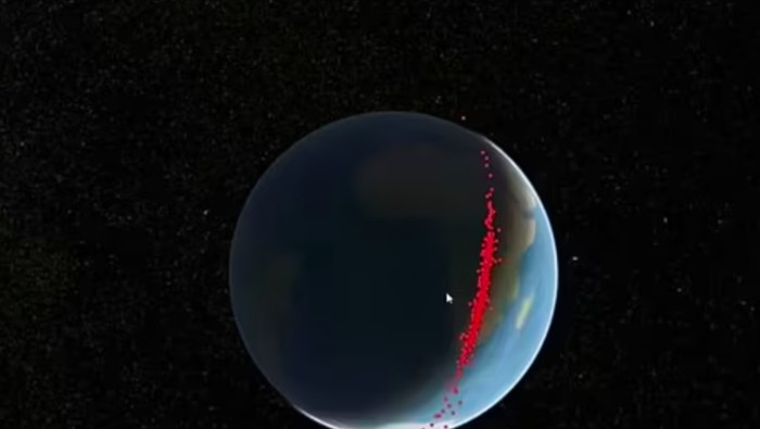 Serpihan satelit Rusia