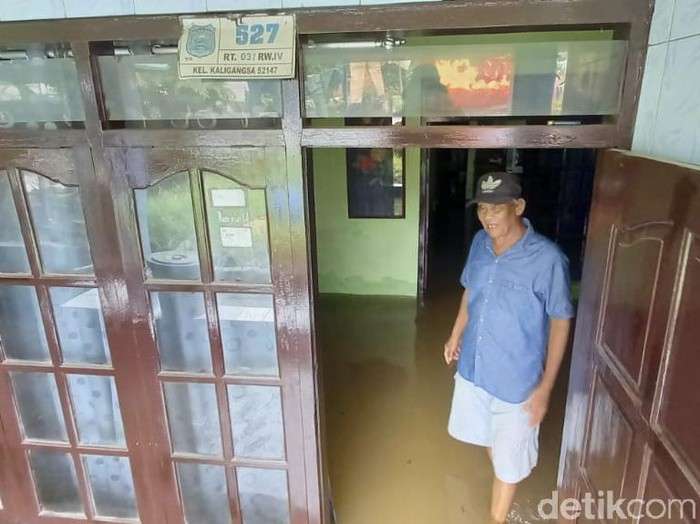 Banjir di Kecamatan Margadana, Kota Tegal, Rabu (24/11/2021).