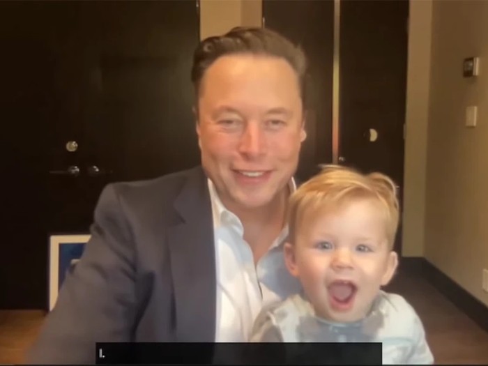 Elon Musk Zoom Bersama Anak
