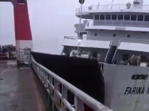 Angin Kencang, Dua Kapal Feri di Merak Banten Tabrakan
