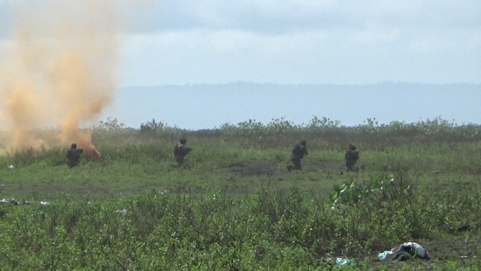 TNI AU menggelar Latihan Angkasa Yudha di Air Weapon Range (AWR) desa Pandan Wangi kecamatan Tempeh Lumajang.