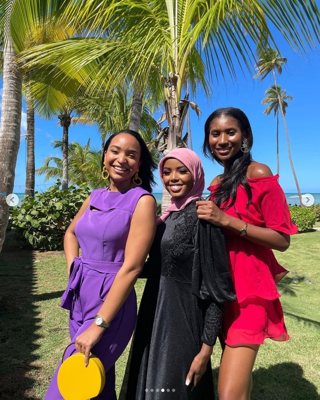 Khadija Omar berharap bisa membuat sejarah di ajang Miss World 2021 di Puerto Rico. Grand final Miss World 2021 akan digelar pada 16 Desember 2021. Foto: Instagram