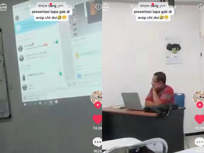 Mahasiswi yang viral di media sosial. Mahasiswi yang viral di media sosial.
