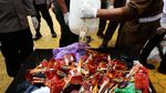 Kejari Aceh Musnahkan Barang Bukti Kulit Harimau