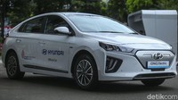 Keberadaan mobil listrik Hyundai ini pun dipamerkan ke publik.