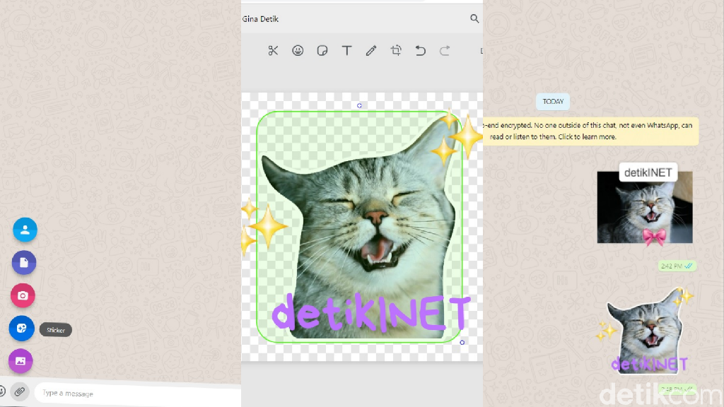 cara save stiker di whatsapp web