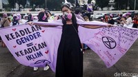 Mereka beraksi menolak kekerasan seksual. 