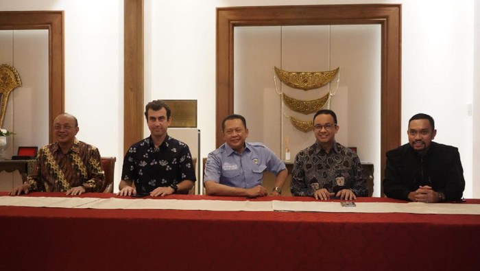 Anies Baswedan usai bertemu Bamsoet bahas Formula E (dok. Istimewa)