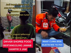 Duh! Driver Ojol Ini Nunggu 5 Jam Untuk Serahkan Pesanan Makanan ke Pelanggan