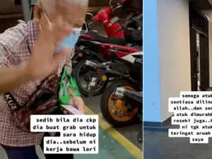 Kakek 68 Tahun Ini Masih Kerja Jadi Kurir Makanan demi Sesuap Nasi
