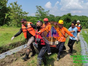 Kakek Hanyut di Sungai Cisanggarung Ditemukan Tewas