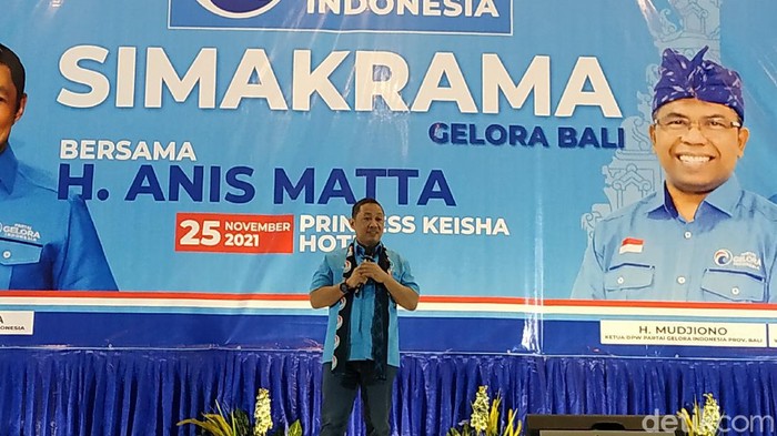 Ketua Umum Partai Gelora Indonesia H. Anis Mata (Sui Suadnyana/detikcom)