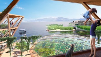 Jika telah terealisasi, kota tersebut dirancang dapat memenuhi sendiri kebutuhan pangan, energi dan air bersih. Foto: Daily Mail