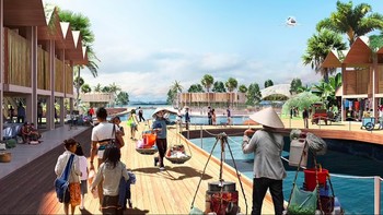 Kami menatap ke depan untuk mengembangkan solusi adaptasi iklim dan berbasis alam melalui konsep kota terapung ini dan Busan adalah pilihan ideal untuk membangun prototipe ini, tambahnya. Foto: Daily Mail