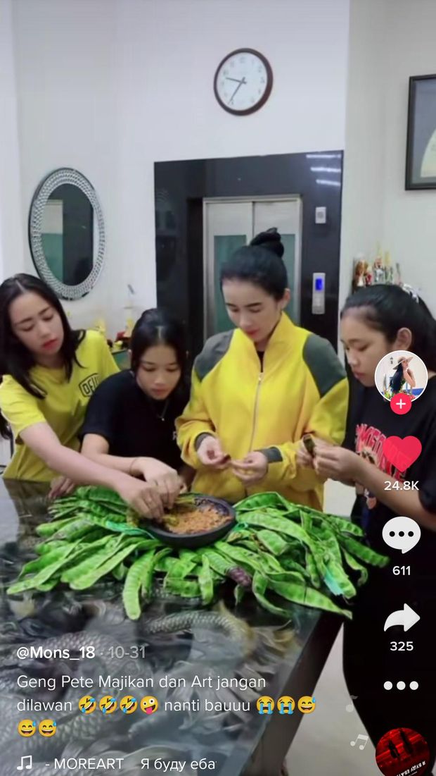 Majikan dan ART Kompak Hobi Makan Pete, Netizen: Pengen Jadi ART juga