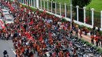 Massa Pemuda Pancasila Geruduk Gedung DPR, Lalin Tersendat