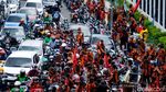 Massa Pemuda Pancasila Geruduk Gedung DPR, Lalin Tersendat