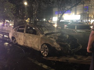 Mobil yang Terbakar di Tol Dalam Kota Padam, Lalin Kembali Normal