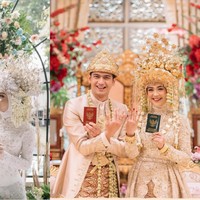 Untuk acara pernikahannya sendiri, Dinda dan Rey memilih lokasi outdoor, tepatnya di Vila Azila di kawasan Cipayung, Jakarta Timur. Sedangkan Ricis dan Ryan memilih lokasi indoor, tepatnya di Hotel Intercontinental, Pondok Indah Jakarta Selatan. Foto: Instagram