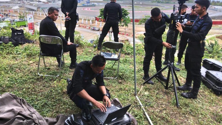 Polisi pengamanan WSBK Mandalika Polisi pengamanan WSBK Mandalika