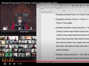 Serba-serbi Putusan MK Minta Revisi UU Cipta Kerja