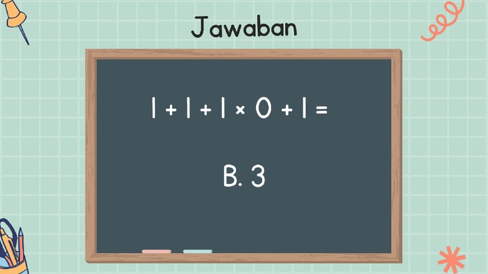 Kadang soal sederhana sekalipun bisa jadi latihan yang menguji ketajaman berpikir kita. Buktikan kamu lebih pintar dari anak SD.