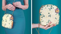  Roti yang sudah ditumbuhi jamur biasanya akan langsung dibuang. Tetapi tidak dengan roti berjamur yang satu ini. Terdapat tali di bagian atasnya ternyata ini sebuah tas! Foto: Brightside