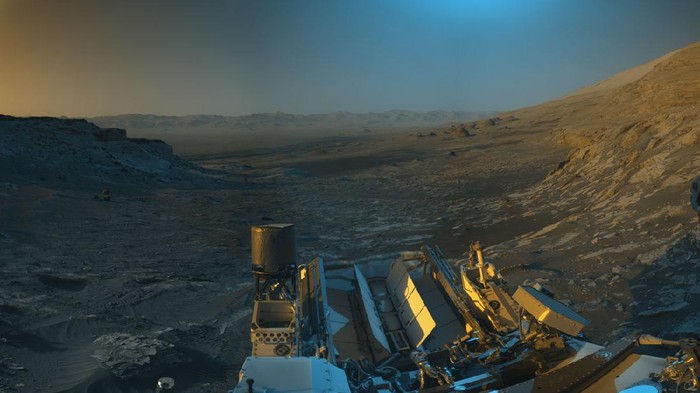 Foto Curiosity di Mars