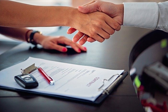 Car dealer sales/rent car to the customer