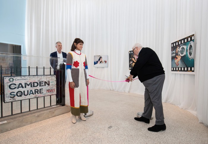 LONDON, ENGLAND - NOVEMBER 24: Mitch Winehouse attends the opening of the Amy Winehouse exhibition at The Design Museum on November 24, 2021 in London, England. (Photo by John Phillips/Getty Images)