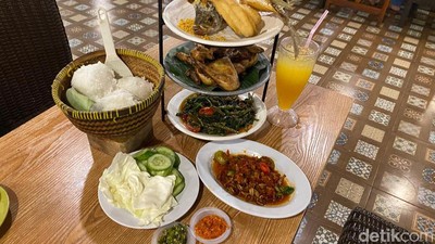 Mantap Gurih Gurame Terbang Kremes Dicocol Teri Pete Balado