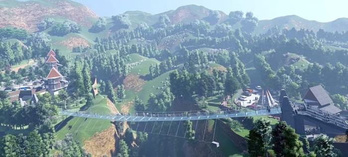 Desain Seruni Point, Jembatan Gantung Kaca Pertama di RI