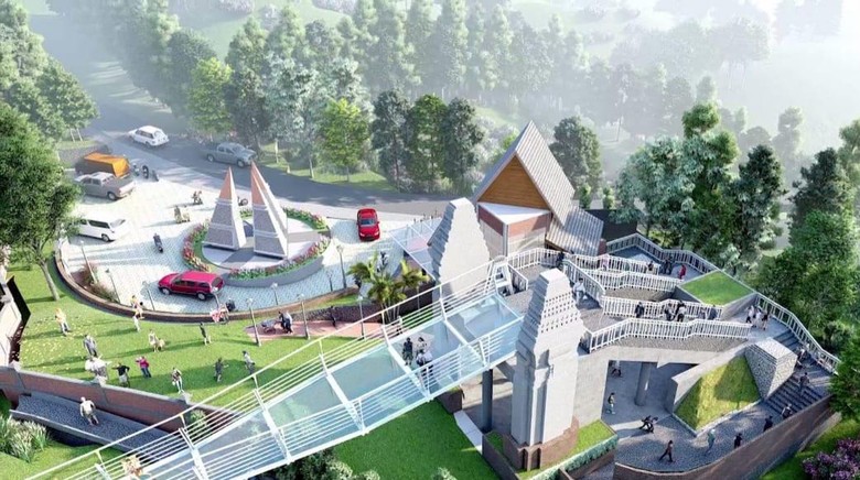 Desain Seruni Point, Jembatan Gantung Kaca Pertama di RI Desain Seruni Point, Jembatan Gantung Kaca Pertama di RI