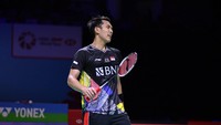 Puji Tuhan, hasilnya sudah yang terbaik, sudah maksimal. Saya sudah melakukan yang sebisa saya, sudah melakukan semuanya. Tapi memang ada beberapa catatan perbaikan dan akan saya diskusikan dengan pelatih, kata Jonatan Christie kepada para wartawan usai pertandingan (Humas PP PBSI)