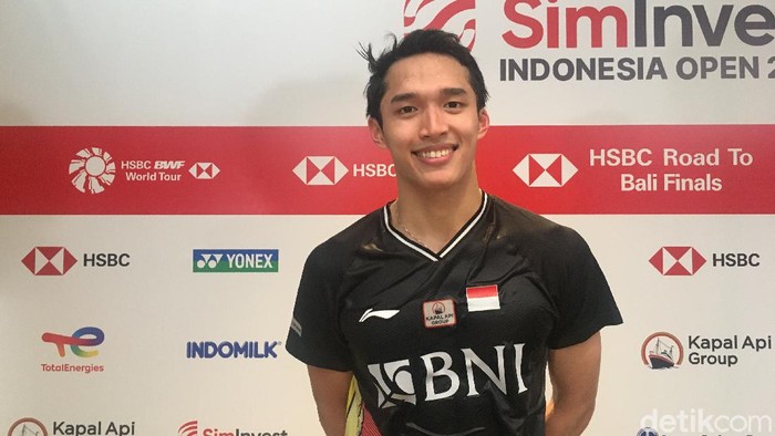Jonatan Christie di Indonesia Open 2021.