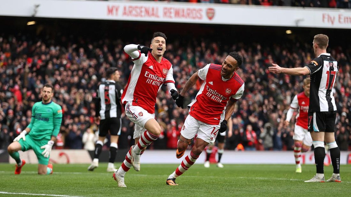 Arsenal mengalahkan Newcastle United dalam lajutan Liga Inggris. (Foto: Getty Images/Richard Heathcote)