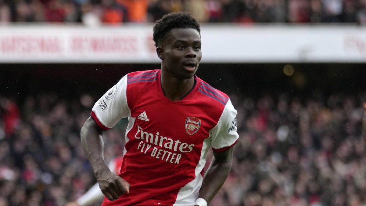 Arsenal menang, Bukayo Saka cedera (AP/Kirsty Wigglesworth)