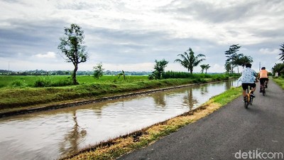 Ini Jalur Intake Kalibawang Kulon Progo, Trek Gowes Hits di Jogja