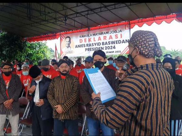 Kawula Mataram Jogja Dukung Anies Jadi Capres