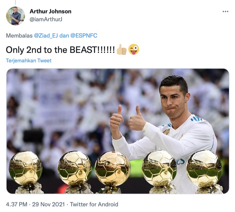 Penghargaan pemain sepakbola pria, Ballon dOr.