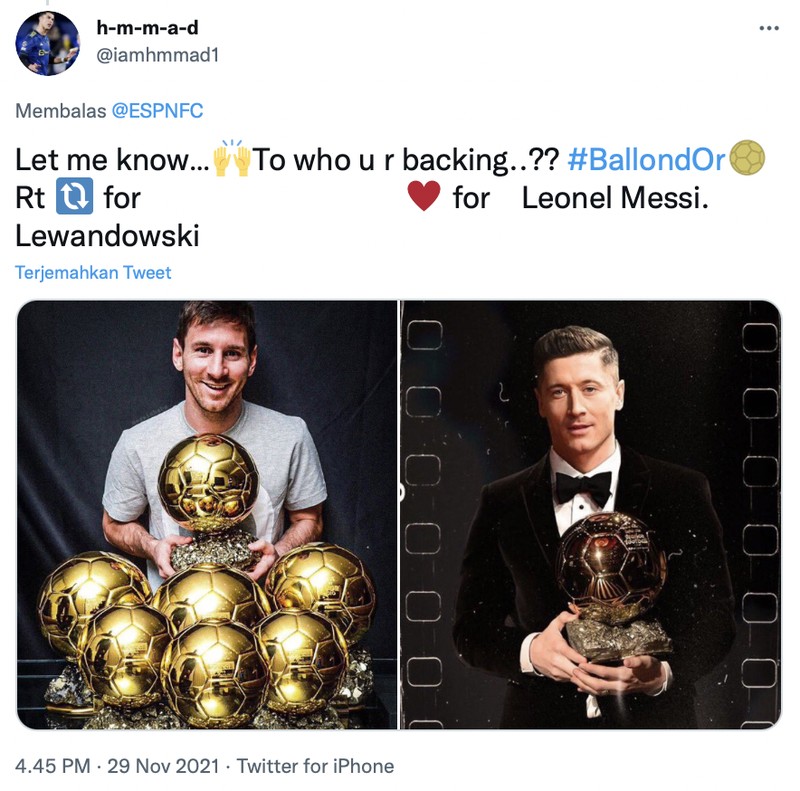 Penghargaan pemain sepakbola pria, Ballon d'Or.