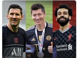 Debat Netizen Pemenang Ballon dOr: Messi, Lewandoski, Salah, atau CR7?