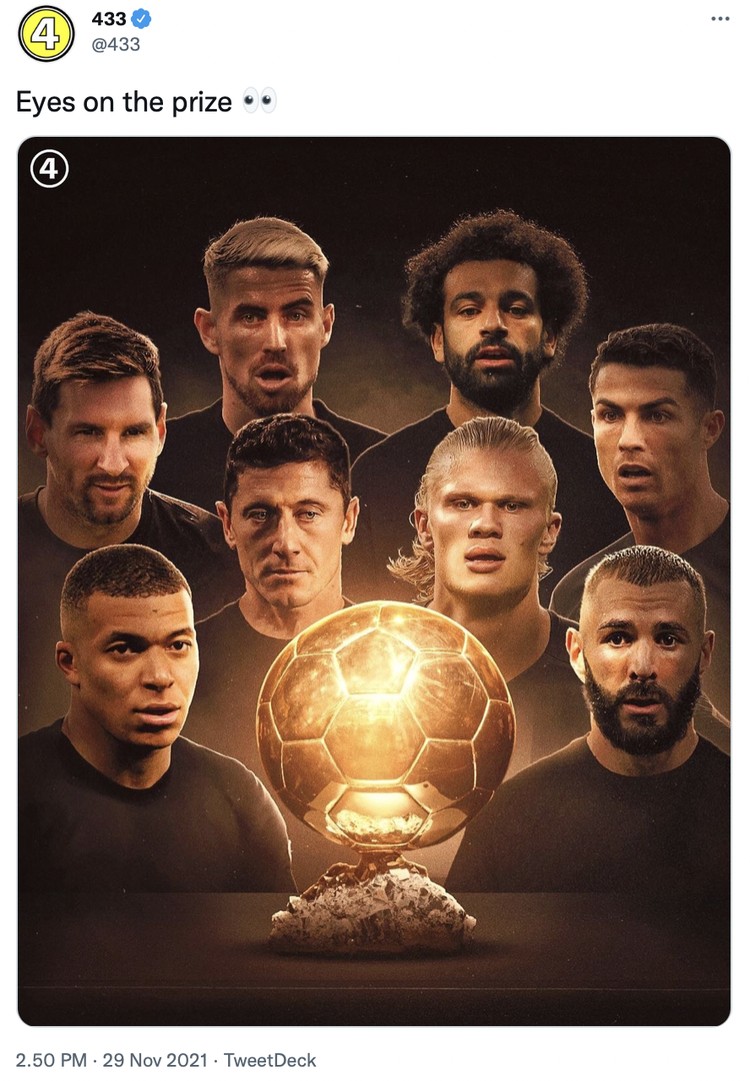 Ballon dOr Penghargaan pemain sepakbola pria, Ballon dOr.